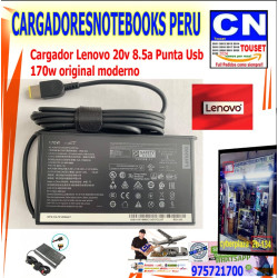 Cargador Lenovo 20v 8.5a Punta Usb Original 170w ovalado