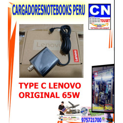 CARGADOR LENOVO 65W 240V 20.0V-3.25A, USB TIPO C original