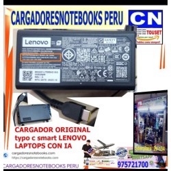 CARGADOR LENOVO TYPE C SMART 65W 20V 3.25A INTELIGENCIA ARTIFICIAL