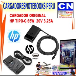 CARGADOR ORIGINAL HP TIPO-C 65W  20V 3.25A