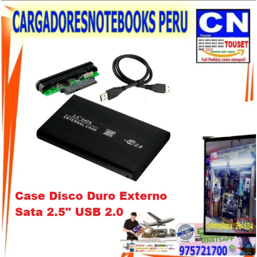 Case Disco Duro Externo Sata 2.5" USB 2.0