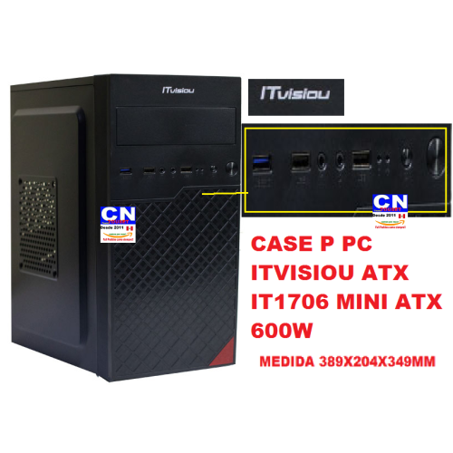 CASE MINI PC ITVISIOU ATX MODELO 1706 MINI ATX
