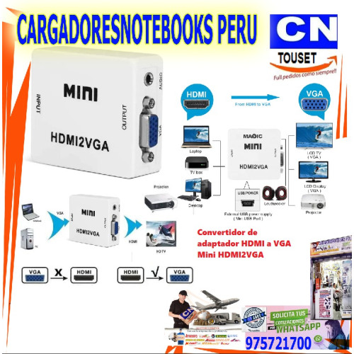 CONVERTER HD VIDEO MINI HDMI2VGA