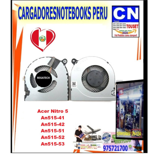 Cooler Fan para Laptop Acer Nitro 5 AN515 | Repuesto Original CPU / GPU