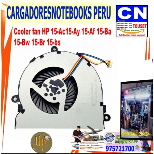 Cooler fan HP 15-Ac15-Ay 15-Af 15-Ba 15-Bw 15-Br 15-bs