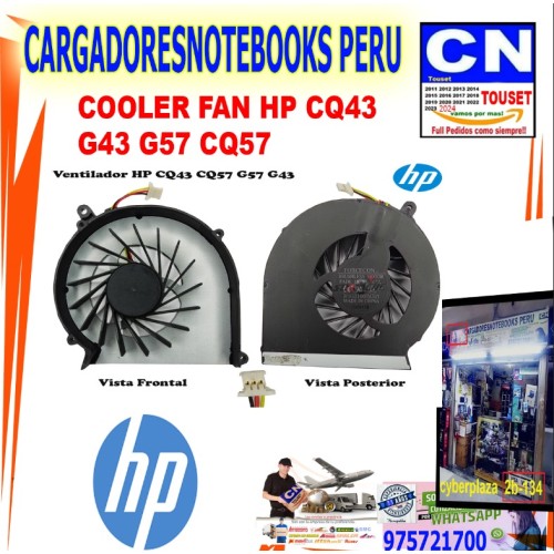 COOLER FAN HP CQ43  G43 G57 CQ57