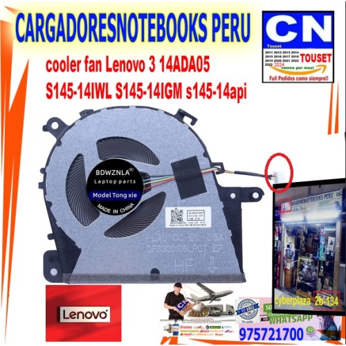 cooler fan Lenovo 3 14ADA05 S145-14IWL S145-14IGM s145-14api