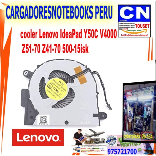 cooler Lenovo IdeaPad Y50C V4000  Z51-70 Z41-70 500-15isk 500-14isk