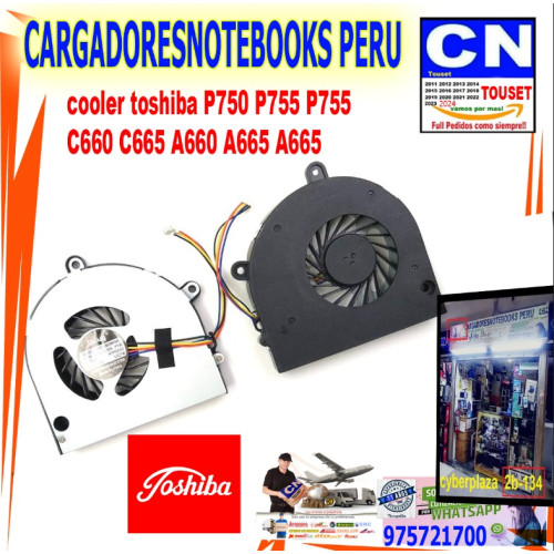 Cooler Toshiba 660 C665 A660 A665 P750 P755