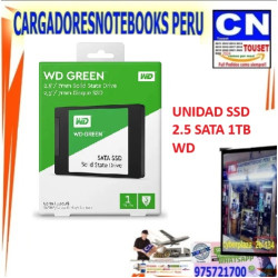 Unidad SSD Interno Western Digital 1TB Green SATA 2.5"
