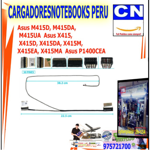 Cable Flex de Video para Asus M415D | Pantalla LCD LVDS original