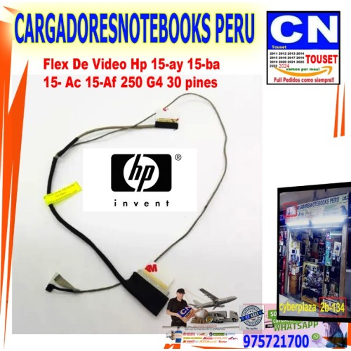 Flex Video Hp 15-ay 15-ba 15- Ac 15-Af 250 G4 30 pines