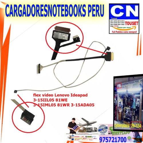 flex video Lenovo Ideapad  3-15IIL05 81WE 3-15IML05 81WR 3-15AD