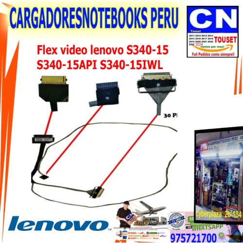 Flex video lenovo S340-15 S340-15API S340-15IWL