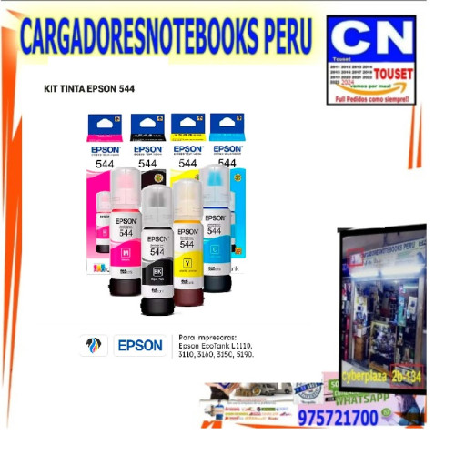 Botellas de Tinta Epson T544-AL