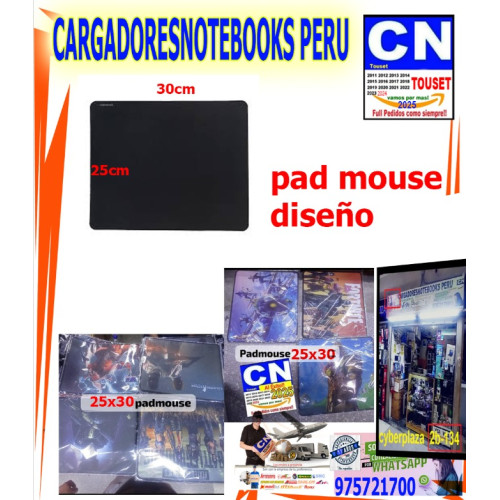 pad mouse 25 x 30 centimetros diseño