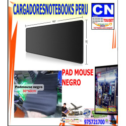 PAD MOUSE negro 60 x 30 centimetros