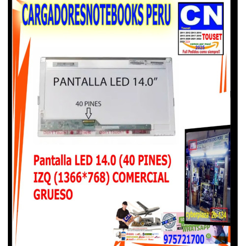 PANTALLA 14.0 LED 40 PINES HD 1366*768 LTN140AT26