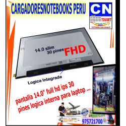 PANTALLA LAPTOP 14.0 LOGICA INTEGRADA, FULL HD IPS FHD