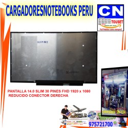 PANTALLA 14.0 SLIM 30 PINES FHD 1920 x 1080 REDUCIDO CONECTOR DERECHA