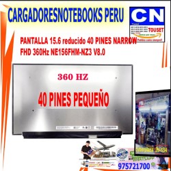 PANTALLA 15.6 reducido 40 PINES NARROW  FHD 360Hz NE156FHM-NZ3 V8.0