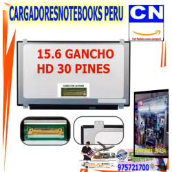 Pantalla para Laptop 15.6" HD 30 Pines con Ganchos / Orejas