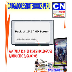 PANTALLA 15.6 REDUCIDA 30 PINES HD 1366 X 768 SIN GANCHOS