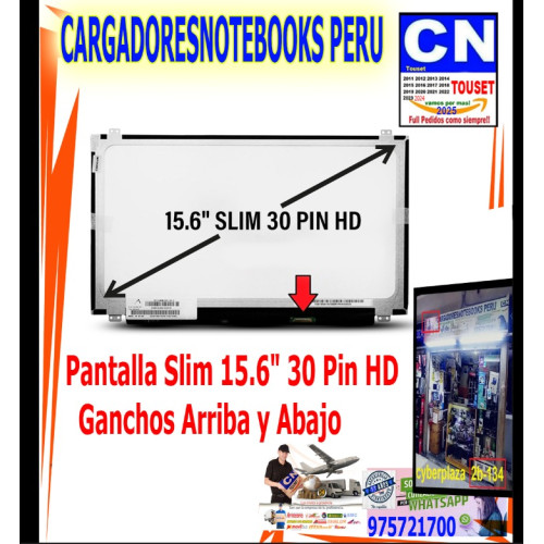 PANTALLA 15.6 SLIM 30 PINES HD 1366*768 CON GANCHOS