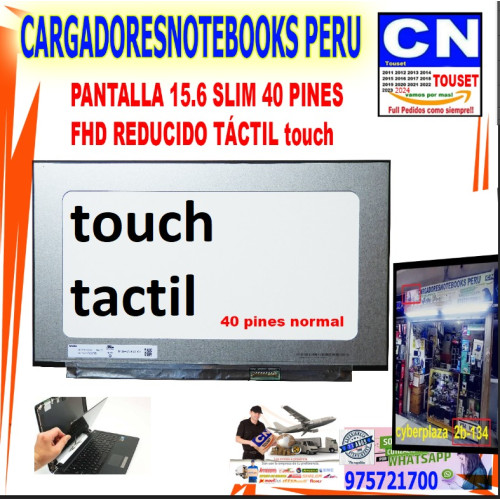 Pantalla reducida 15.6 40 Pin FHD 1920 x 1080 Touch
