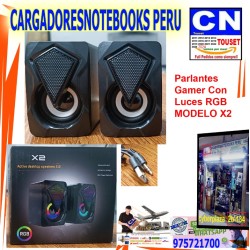 Parlantes Gamer Con Luces RGB MODELO X2