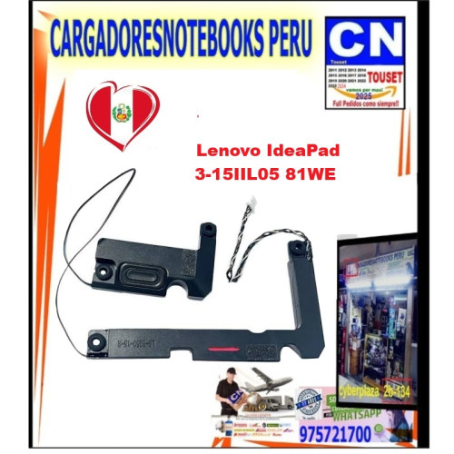 Parlantes Internos Lenovo IdeaPad 3-15IIL05 81WE | Repuesto Original