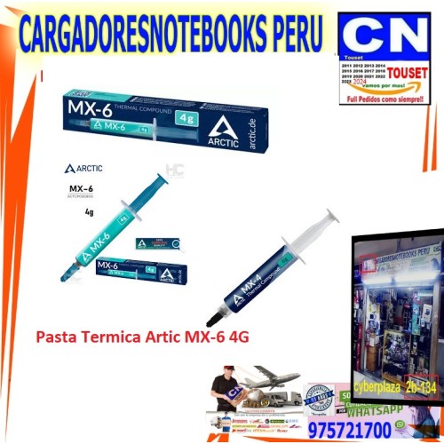 Pasta Termica Artic MX-6 4G peru