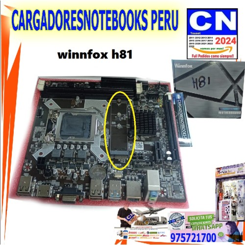 placa h81 nv 4ta 5ta generacion winnfox