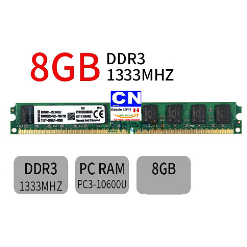 RAM MEMORIA PC DDR3 8GB 1333 BUSS KINGSTON DESKTOP