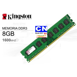 RAM MEMORIA PC DDR3 8GB 1600 BUSS KINGSTON DESKTOP
