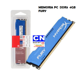 RAM MEMORIA PC DDR3L 4GB 1600 BUSS FURY BLUE DESKTOP