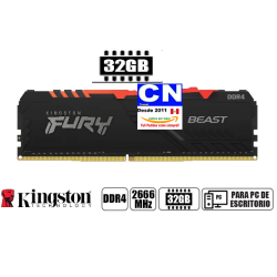 RAM MEMORIA PC DDR4 32GB 2666 BUSS KINGSTON DESKTOP