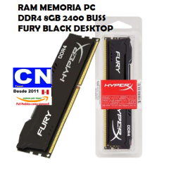 RAM MEMORIA PC DDR4 8GB 2400 BUSS FURY BLACK DESKTOP