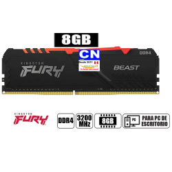 RAM MEMORIA PC DDR4 8GB 3200 BUSS KINGSTON DESKTOP