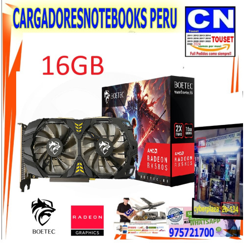 BOETEC AMD RADEON RX 580S 16GB GDDR5 256BITS