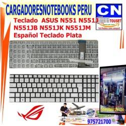 Teclado ASUS N551 N551J N551JB N551JK N551JM  Español Plata