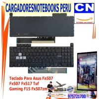 Teclado para Asus TUF Gaming F15 FX507 FA507 FX517 | Repuesto Retroiluminado RGB