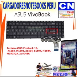 Teclado ASUS Vivobook 15,  X1503, M1503, X1504, E1504, M1504, M1503QA, X1504ZA