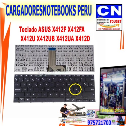 Teclado ASUS X412F X412FA  X412U X412UB X412UA X412D