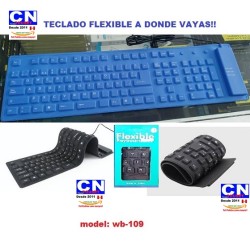 Teclado Flexible numerico Siliconado WB-109 Impermeable