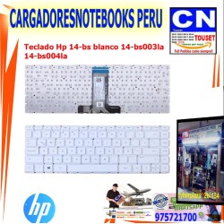 Teclado Hp 14-bs blanco 14-bs003la  14-bs004la