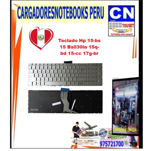Teclado para Laptop HP 15-BS 15-CC Plateado | Repuesto Español