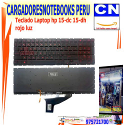 Teclado HP Pavilion Gaming 15-DC 15-DH Luz Roja | Repuesto Perú