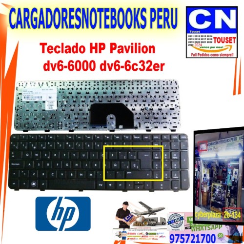 Teclado HP Pavilion  dv6-6000 dv6-6c32er