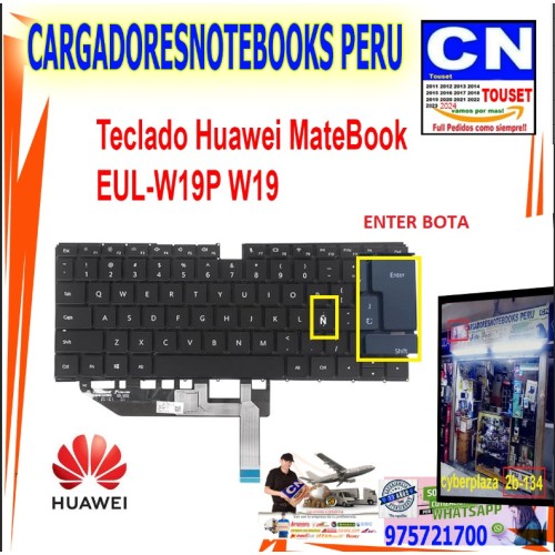 Teclado Huawei MateBook  EUL-W19P W19